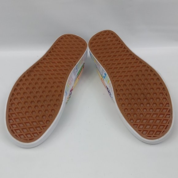 Vans LGBTQ Pride Slip-On Low Cut Sneakers Mens 6.5 Womens 8.0 CLEAN - Picture 7 of 9